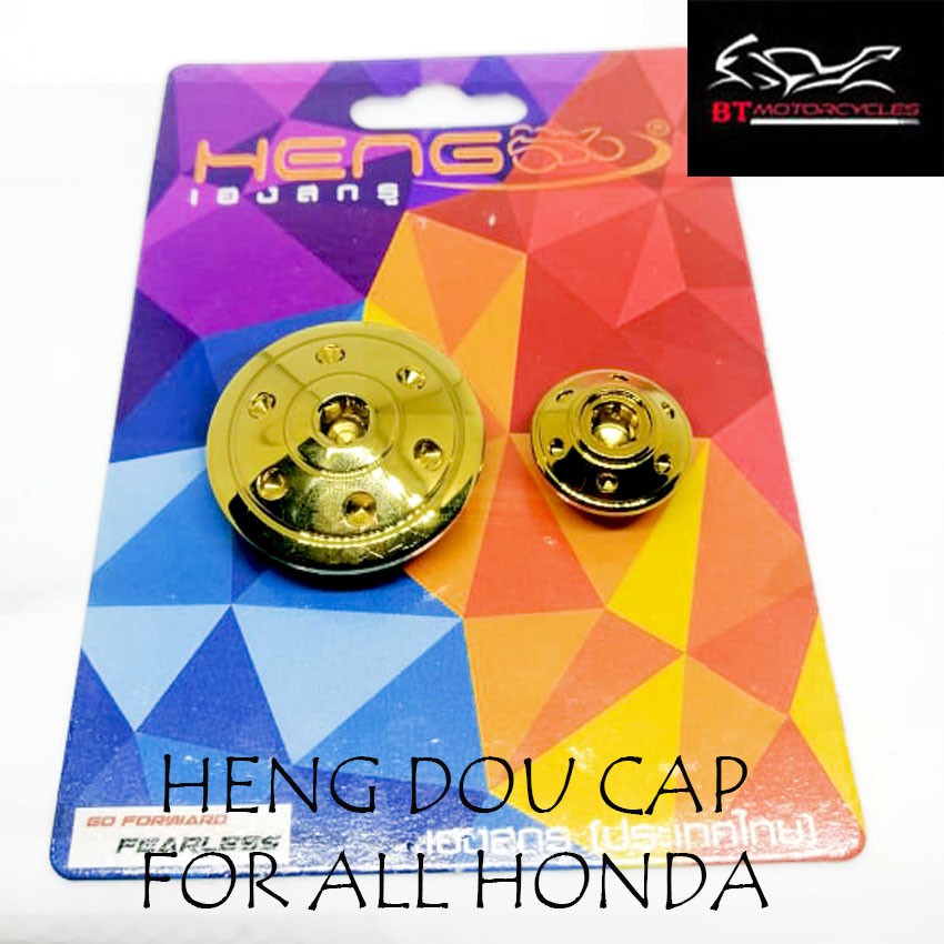 Heng Gold Duo Cap For Honda Wave Xrm Dash All Hondabody Frame Shopee Philippines