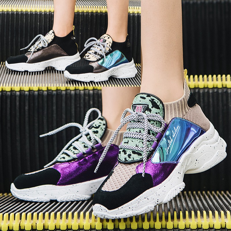 colorful dad sneakers