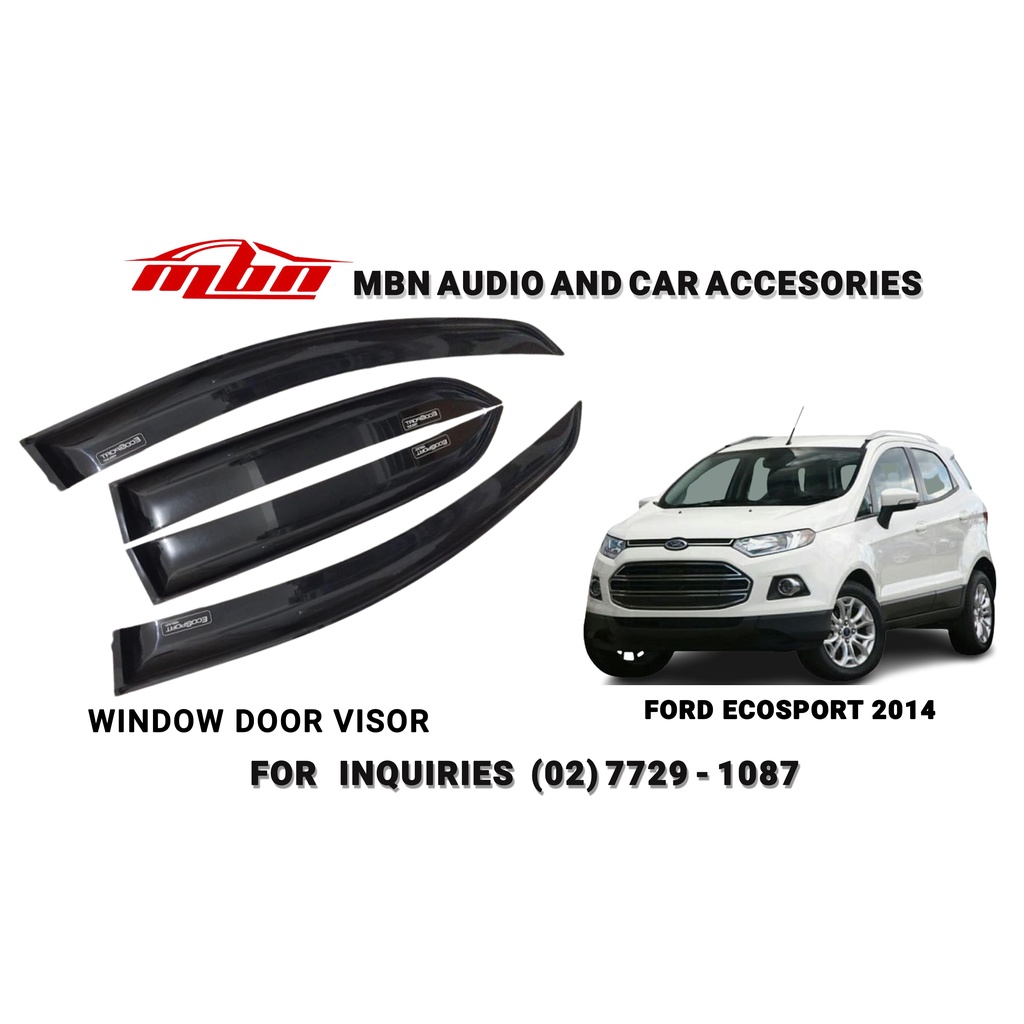 AEROMAX Rain Visor for FORD ECOSPORT 2014 (Black) Shopee Philippines