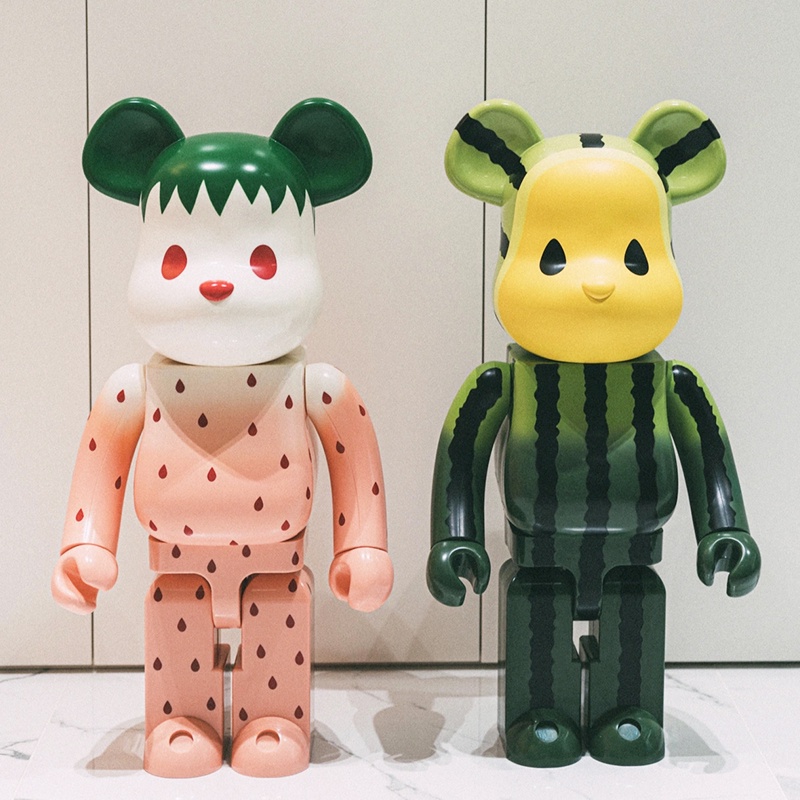 400% Bearbrick X CLOT Fruit Series Second Generation Strawberry Yellow ...