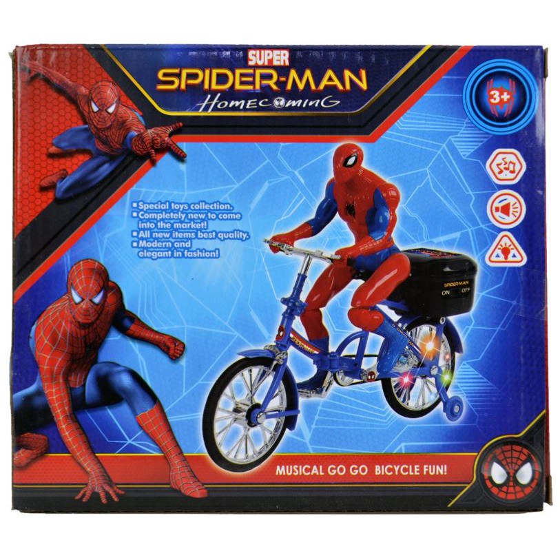 spiderman bike toy