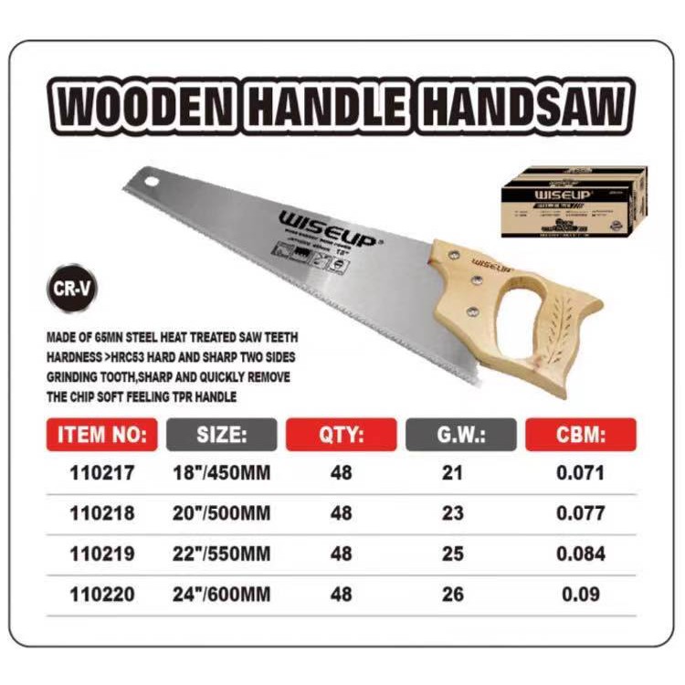 Juneng Wooden Handle Handsaw 18