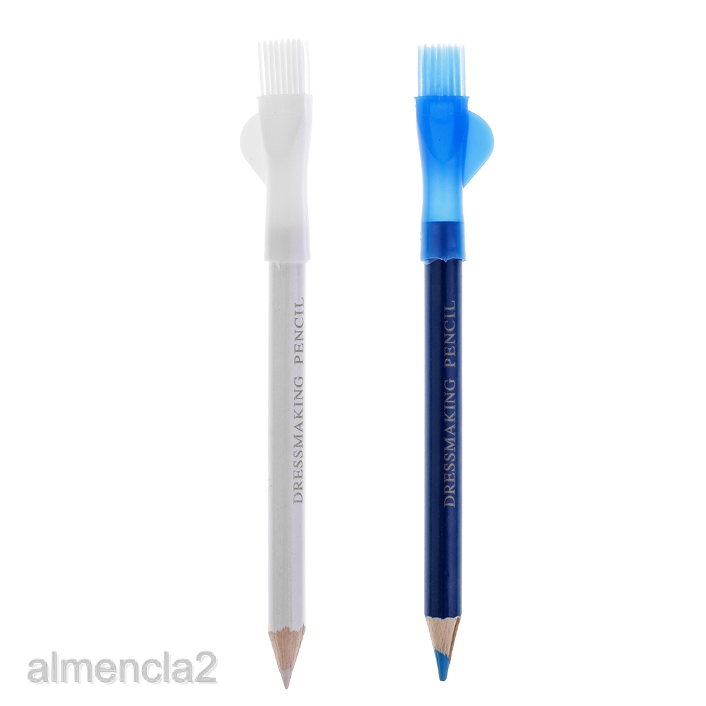2pcs Dressmaking Chalk Pencil With Brush Dressmaker Tailor S Fabric Markers Shopee Philippines