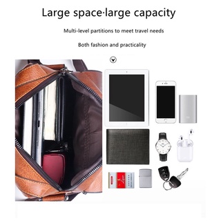 Casual Retro Jeep Men Handbags Shoulder Messenger Briefcase PU Leather Backpacks Ready Stock COD #7
