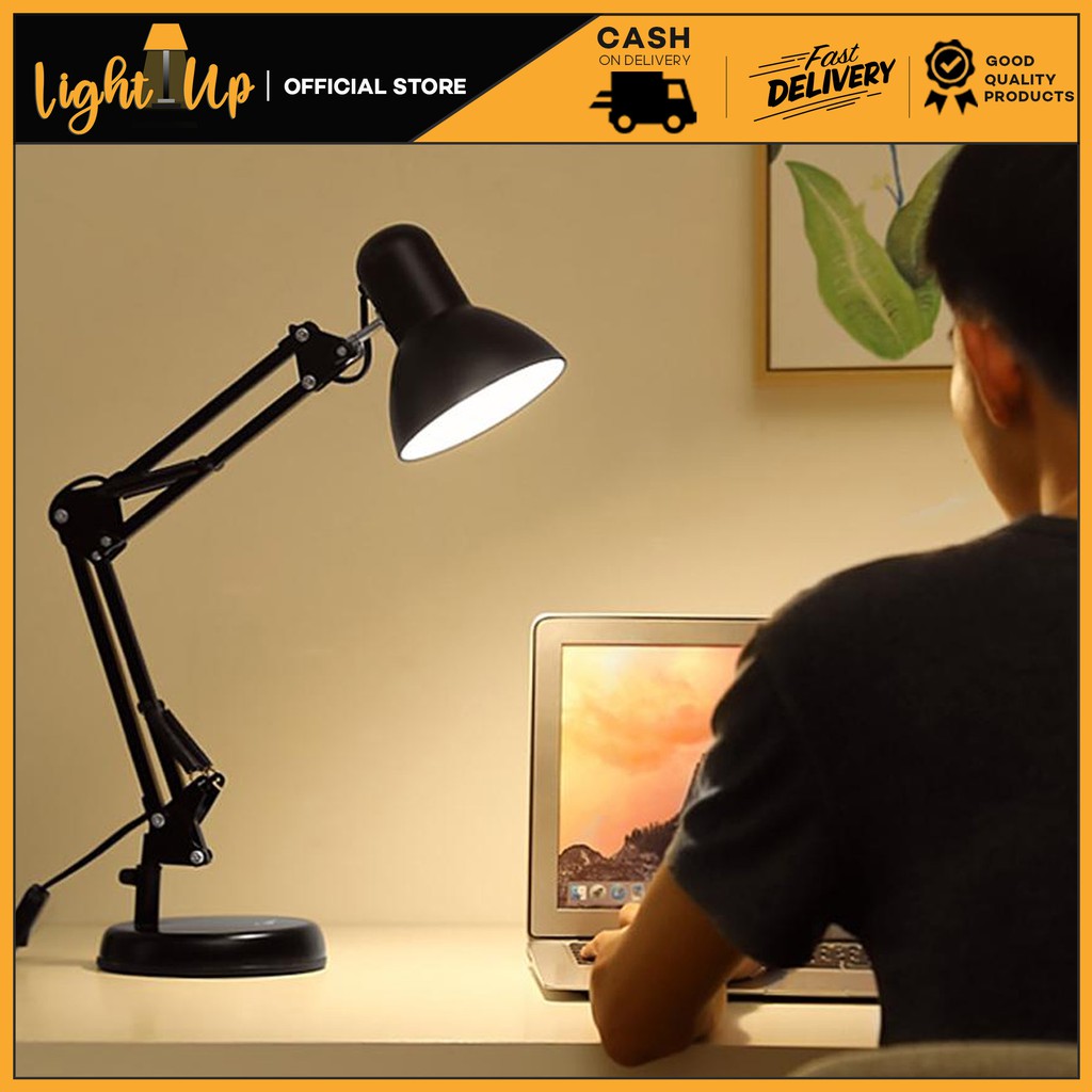 Metal Adjustable Arm Work Desk Lamp Study Room Lights Office Table Lamp