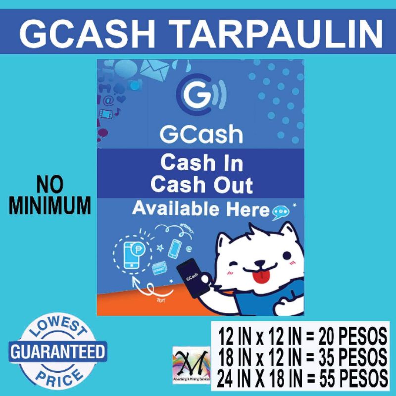GCASH TARPAULIN (COD AVAILABLE) CHEAPEST PRICE Shopee Philippines