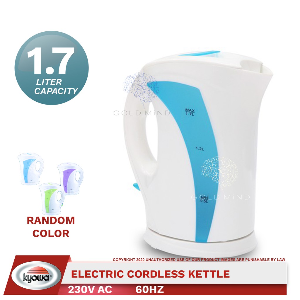 Kyowa Electric Kettle Quick Boil 1.7l Capacity 2000w Random Color