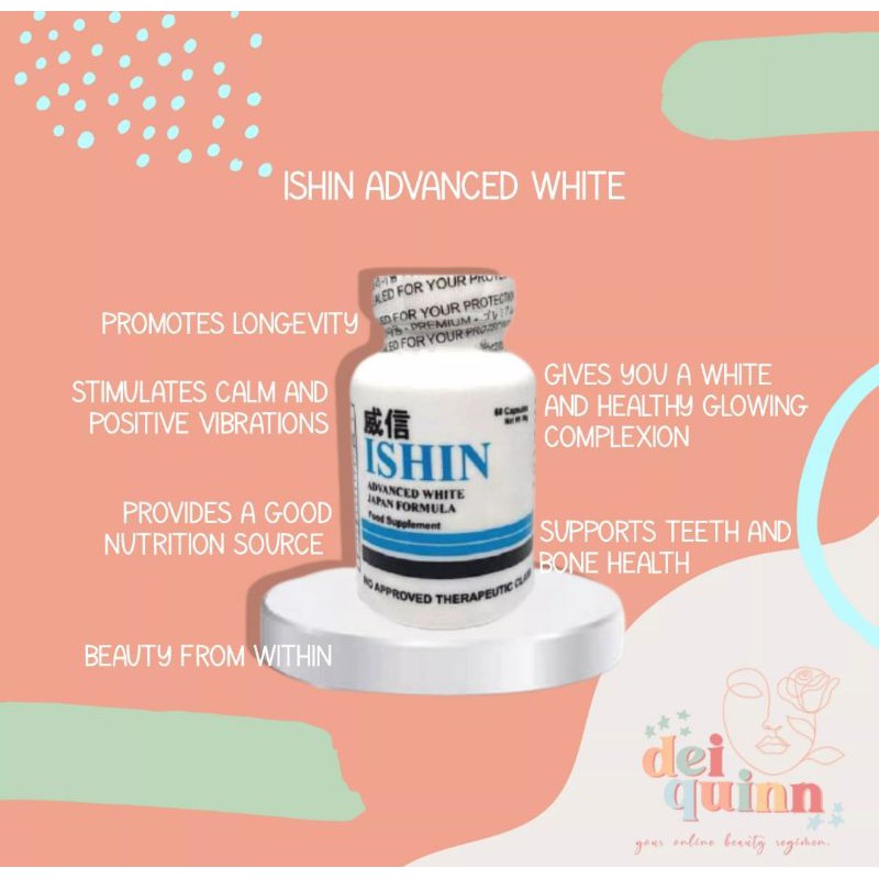 ISHIN JAPAN 10X WHITENING GLUTATHIONE 60 CAPSULES Shopee Philippines