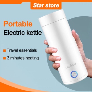 Portable Electric Thermos 400ml Automatic Thermos Tumbler Water Heater Bottle Stainless Steel Kettle