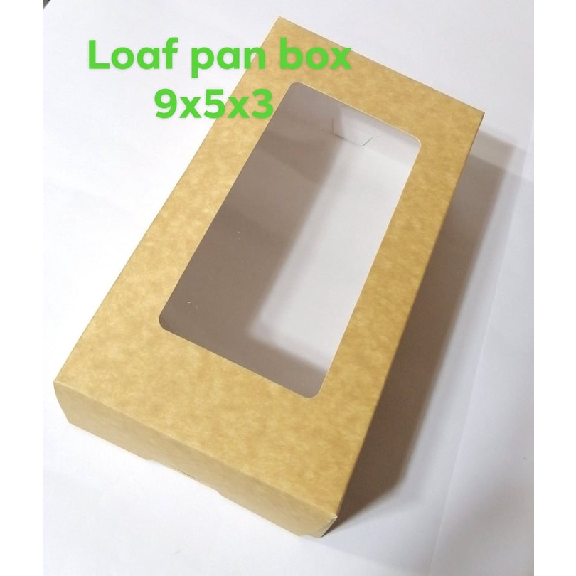 10,20,30PCS 9x5x3 in PASTRY/LOAF BOX KRAFT/PREFORMED/NATURAL BROWN