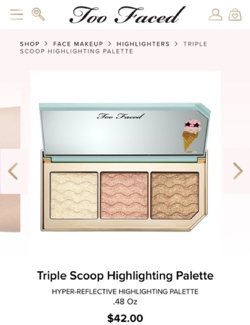too faced hyper reflective highlighting palette