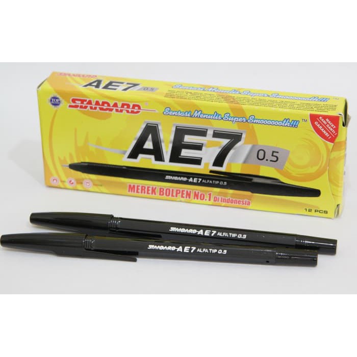 Standard AE-7 / AE7 Ballpoint Pens (Price Per 12 Pcs / 1 Pack) | Shopee ...