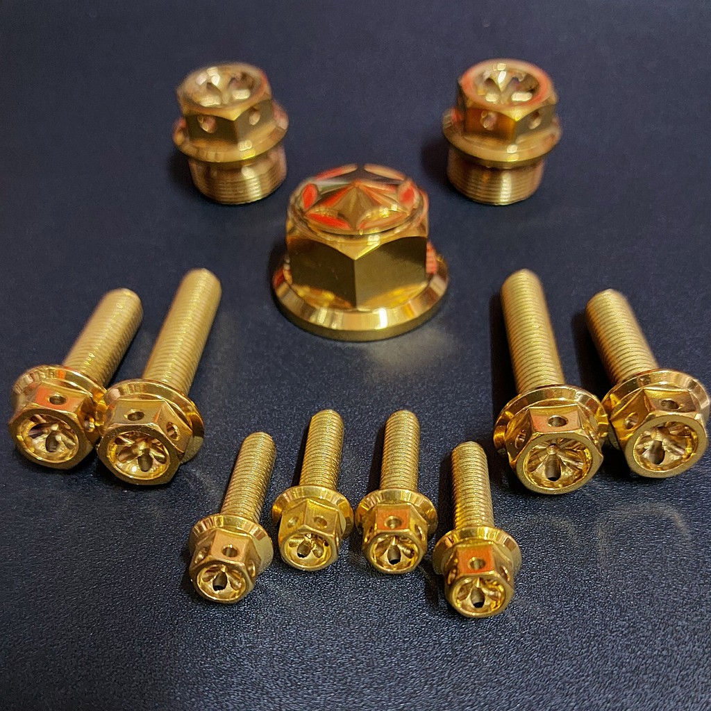 HENG HANDLE BAR BOLTS SET FOR RAIDER 150 [BUTTERFLY + HANDLE BAR BOLTS] Shopee Philippines