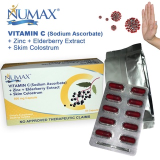 numax sodium ascorbate(vitamin c) plus colustrum plus elderberry