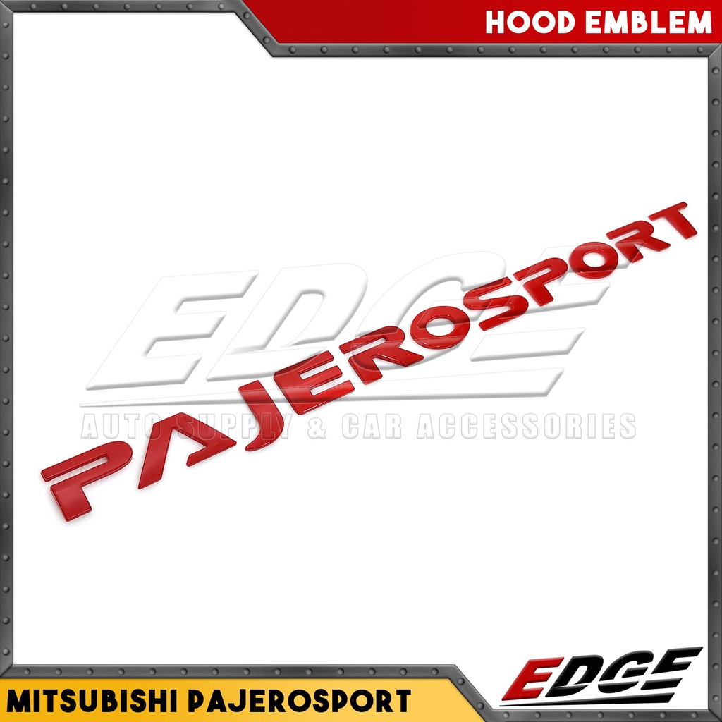 PAJERO SPORT Hood Emblem // mitsubishi pajerosport adhesive ready stick