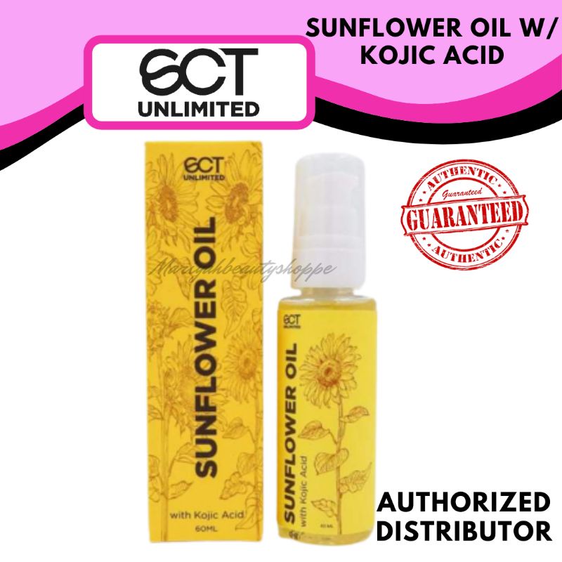 (COD) SCT Unlimited Sunflower Oil with Kojic Acid 60ml Magic Oil