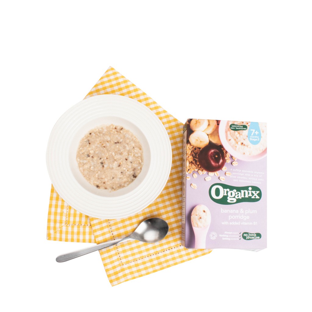 organix banana & plum porridge