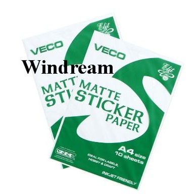 mat sticker paper