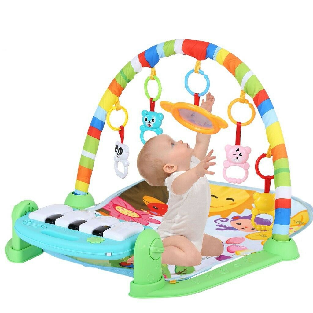 baby activity center with piano