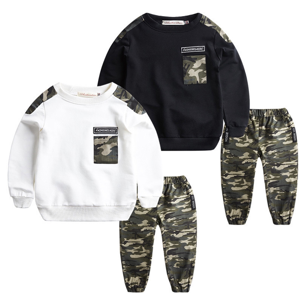 LOLANTA 2-Piece Boys Camouflage Outfit Teen Long Sleeve T-Shirt Trousers Clothes Set LOLANTA 2-Piece Boys Camouflage Outfit Teen Long Sleeve T-Shirt Trousers Clothes Set