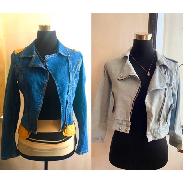 denim jacket with leather jacket