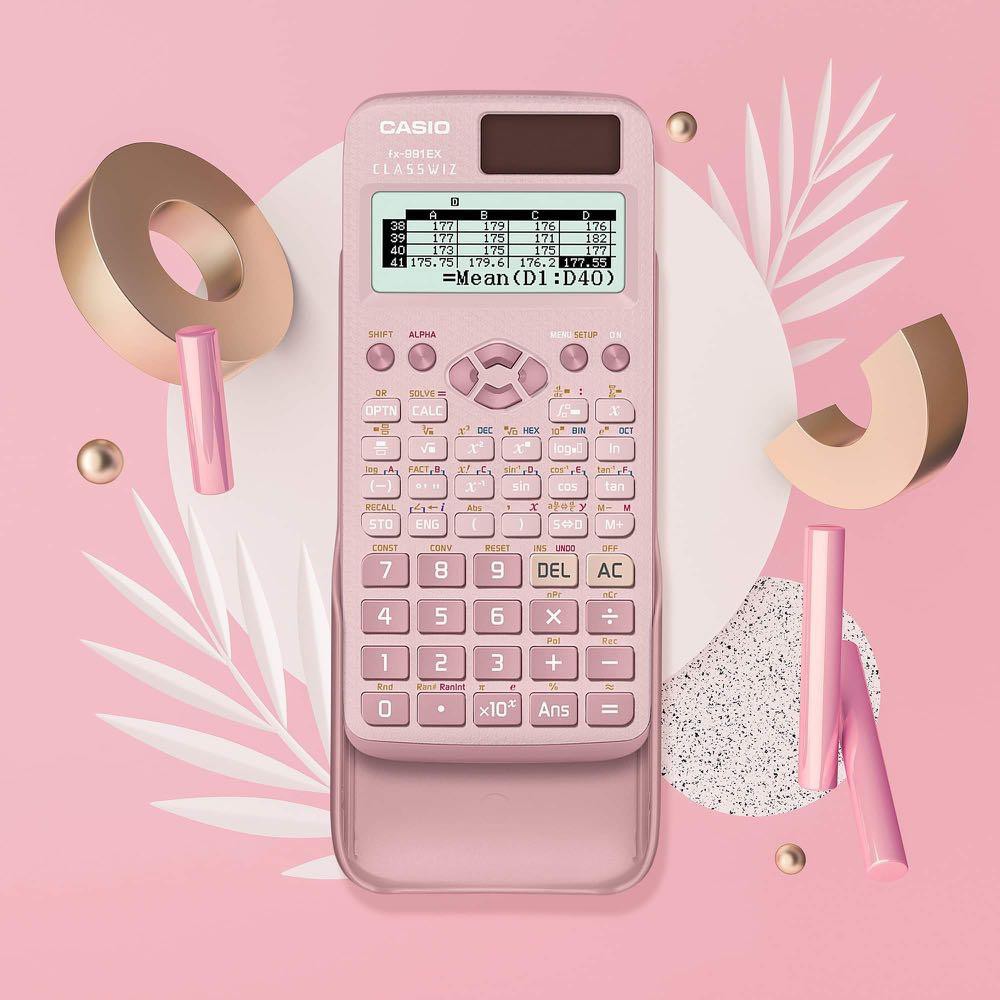 Casio Calculator FX991EX (Pink) Scientific Calculators Heavy Duty