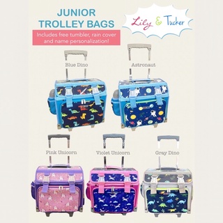 Lily and Tucker Junior Trolley Bag with FREE personalized name