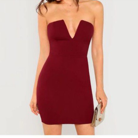 sexy plunge dress