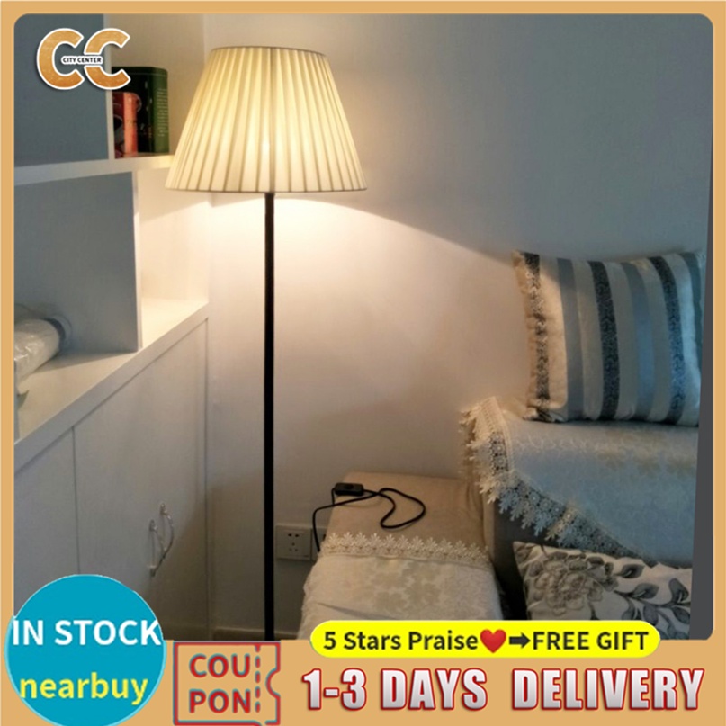 COD*Modern Nordic Style LED Floor Lamp Shade Stand For Living Room