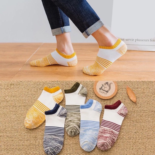 SM34 5Pairs Ankle Sock/korean fashion sock/men's Socks/foot cover ...