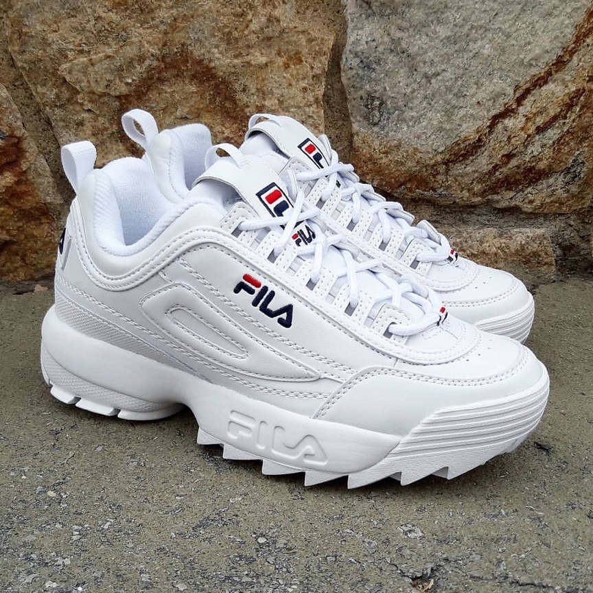 Fila white rubber shoes price on sale