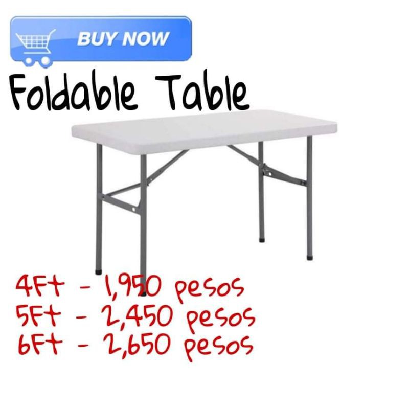White Foldable Table! Shopee Philippines