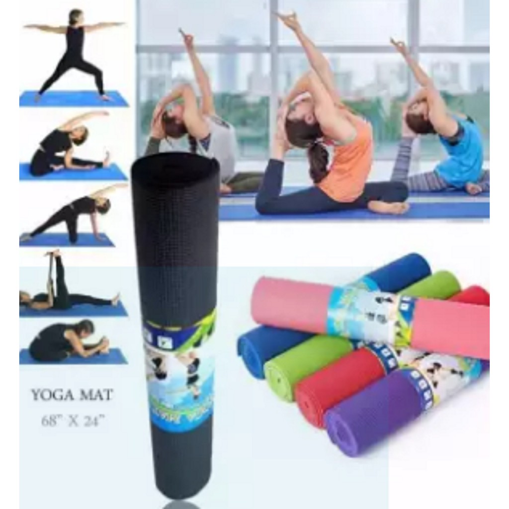 4mm Thick Non Slip Yoga Mat Shopee Philippines