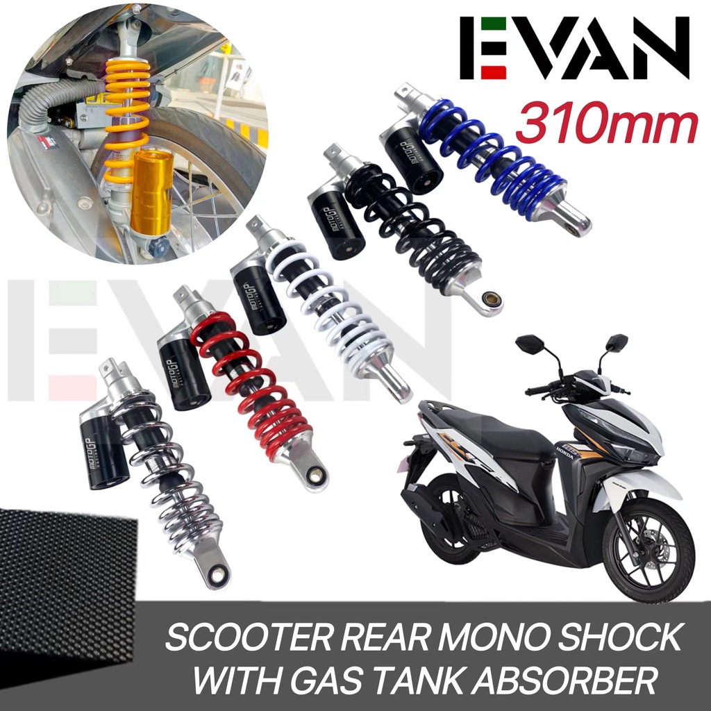 Scooter Rear Mono Shock 310mm Gas Absorber(mio Beat Click Skydrive Fino 