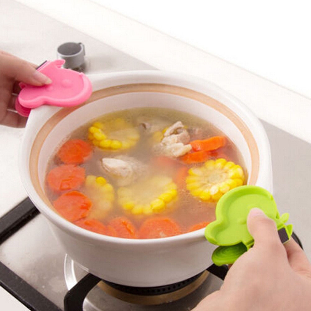 Lovely Butterfly Shaped Silicone Anti-scald Devices Kitchen Tool Home Useful 