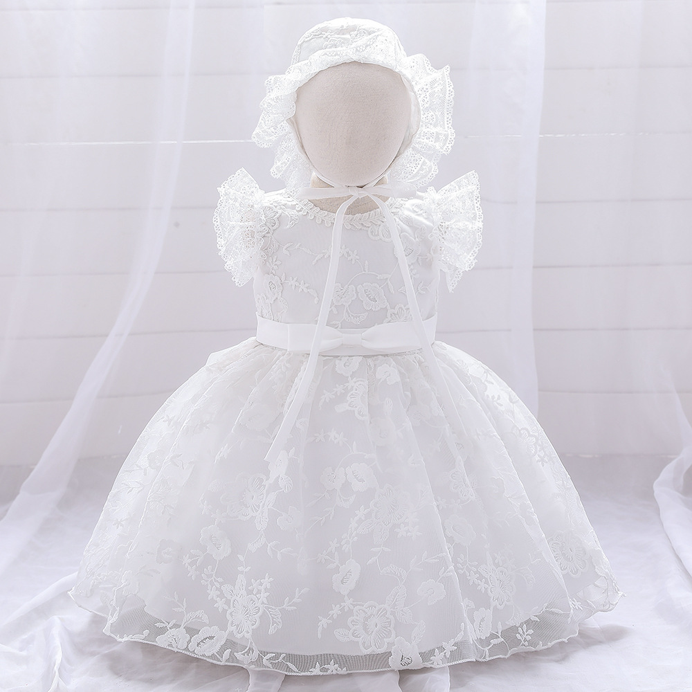 baby girl white party dress