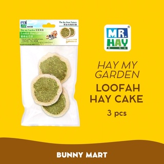 MR. HAY (Hay My Garden) Loofah Hay Cakes, Treat for Rabbits & Guinea Pigs