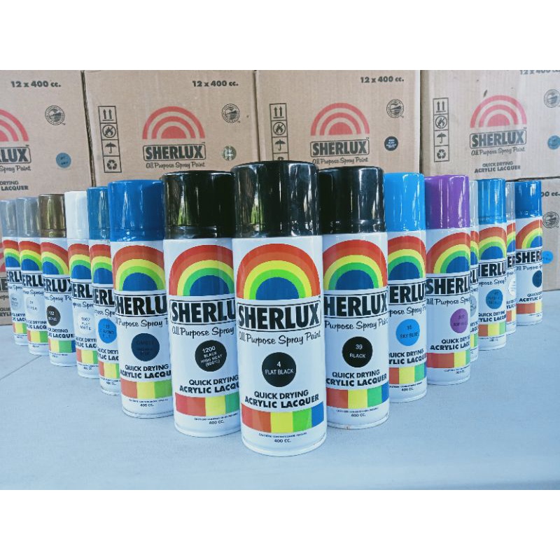 original SHERLUX All Purpose Spray Paint 400cc COD Shopee Philippines