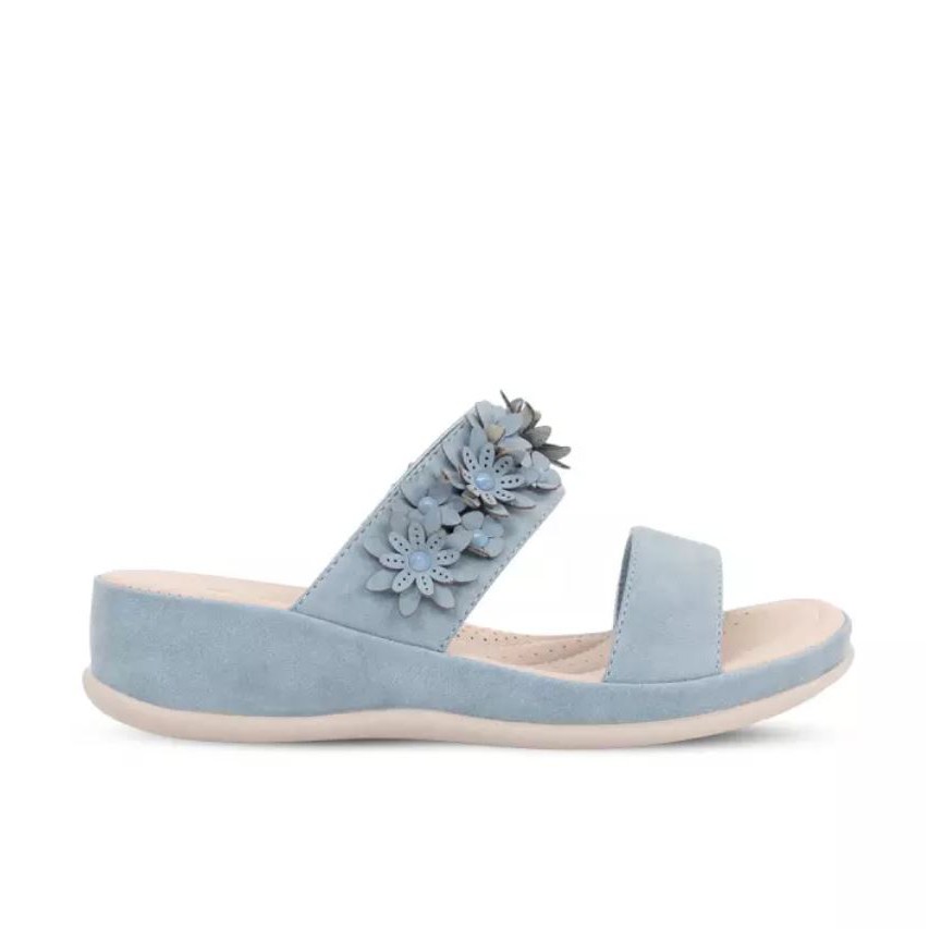 bata blue sandals