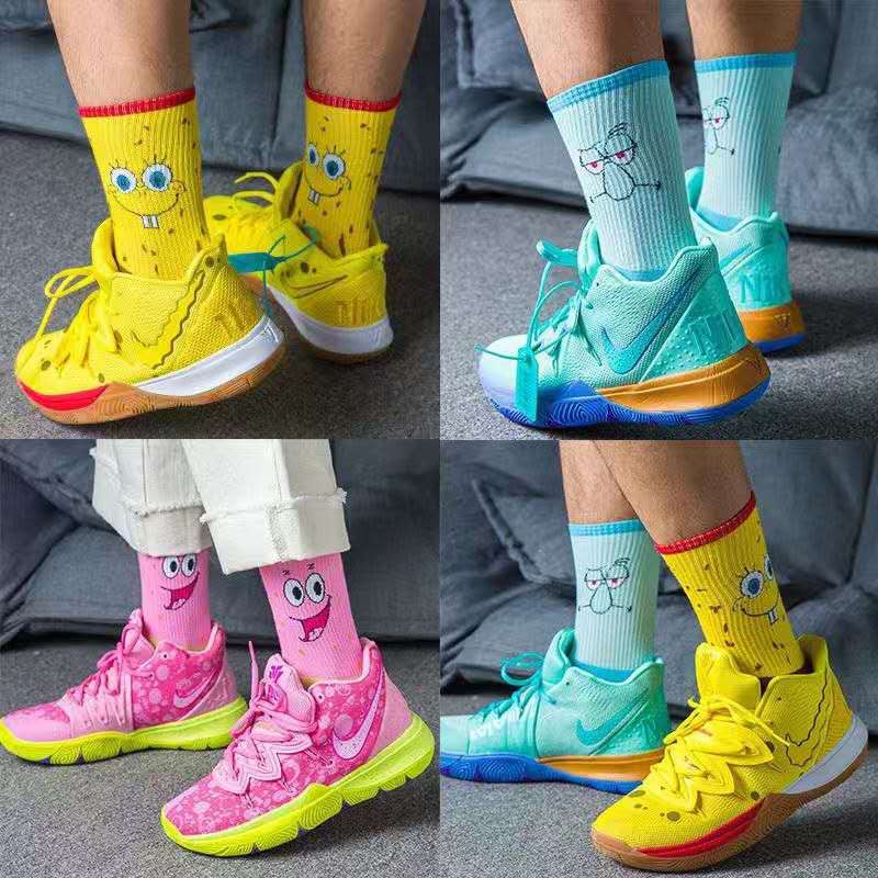 Nike kyrie 5 Spongebob  basketball shoes for Men and women 