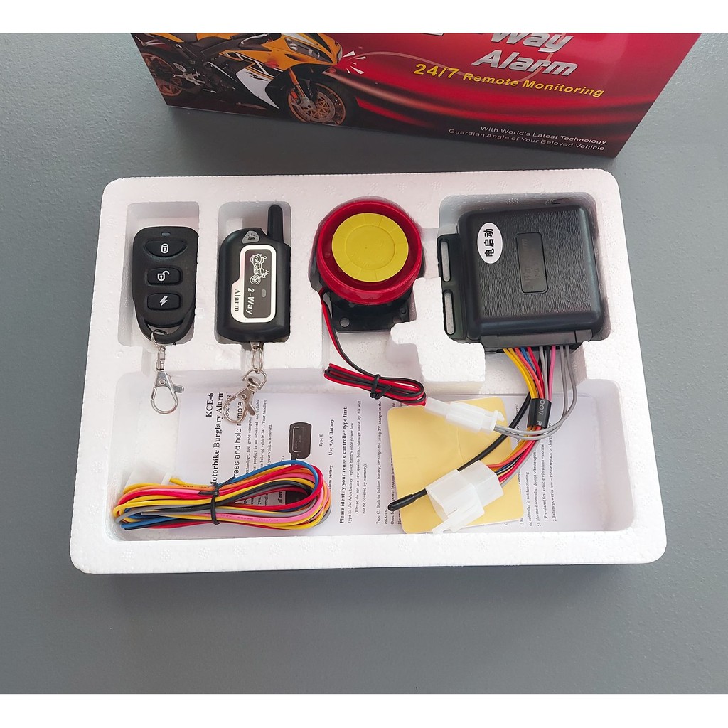 motorcycle alarm and tracker