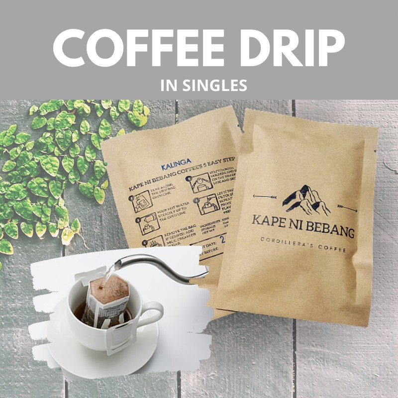 Premium Drip Coffee Single Sachet Kape Ni Bebang Cordillera S Coffee Shopee Philippines