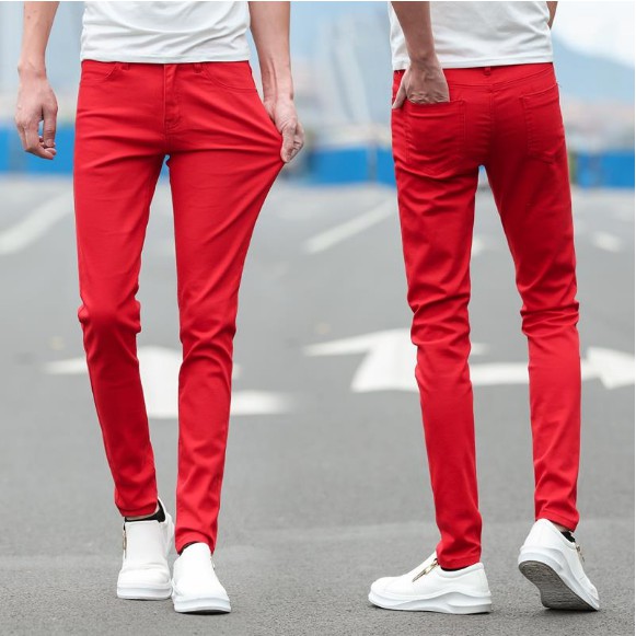 red jeans male