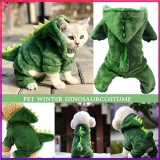 『COD』Four Legs Dinosaur Cosplay Cat Coat Pet Clothing Dog Clothes