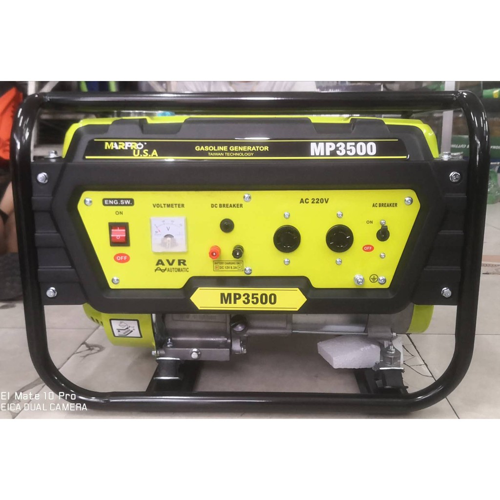 MARPRO 3500 WATTS GASOLINE GENERATOR MP3500 Shopee Philippines