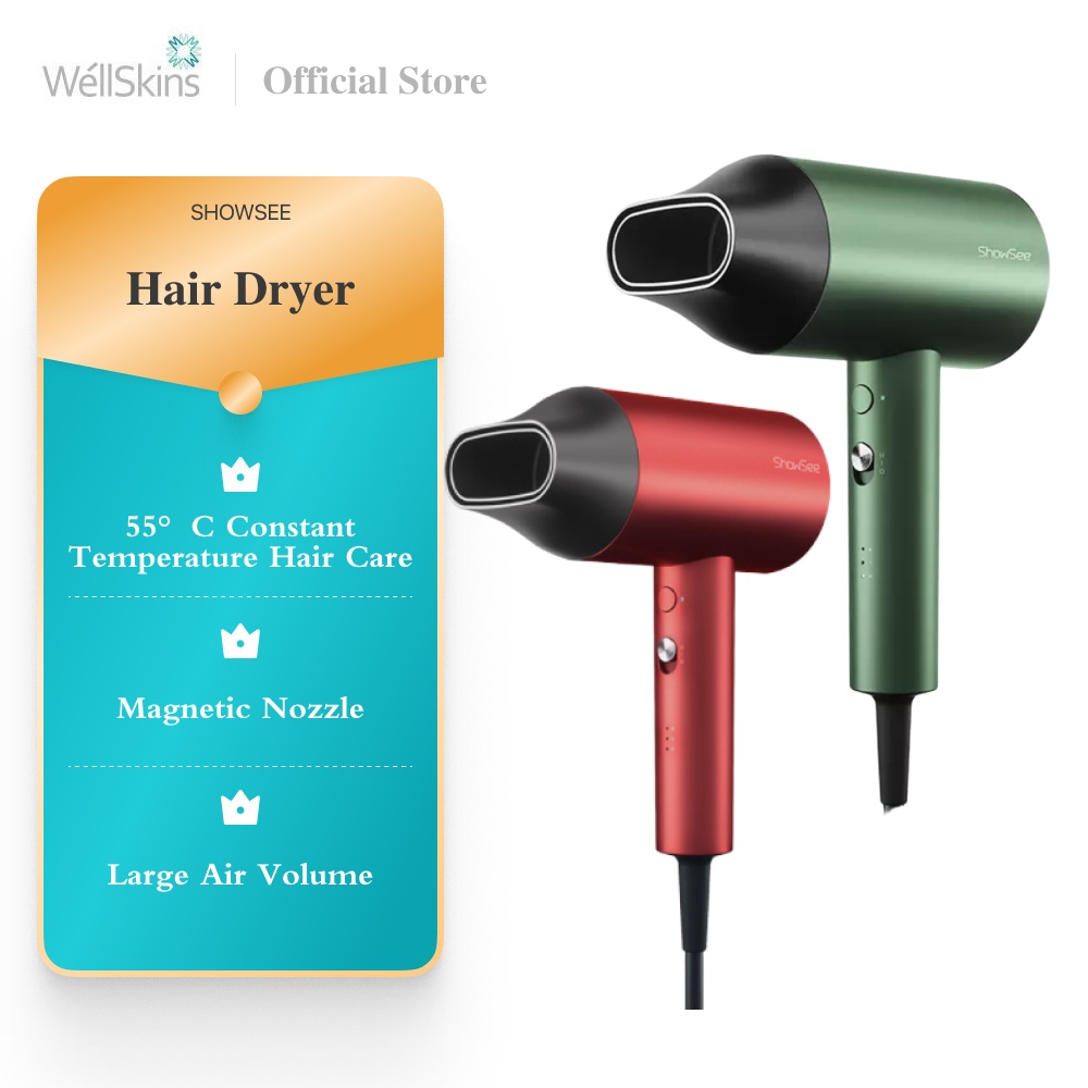 Xiaomi ShowSee Anion Hair Dryer Negative Ion Hair Care Quick Dry ...