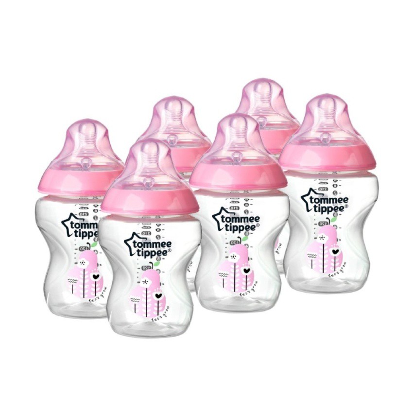 Tommy Tippee Bottles 6 Pack (Pink) Shopee Philippines