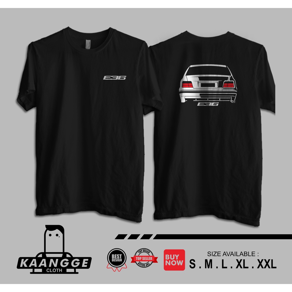 Bmw E36 Car T-Shirt Rear Automotive Shirt | Shopee Philippines
