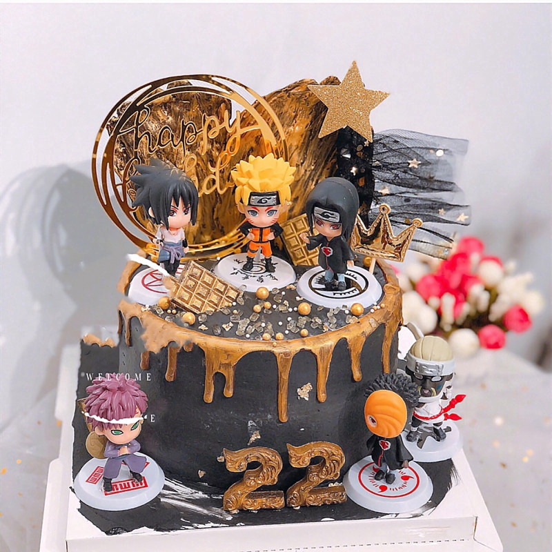 6pcs Set Naruto Shippuden Akatsuki Figure Toys Dolls Model Collectable Cake Topper Gift Shopee Philippines