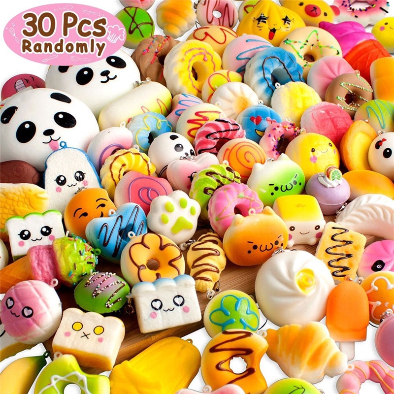 5 10 20 30 Pcs Squishy  Slow Rising Donut Squishies Toy 